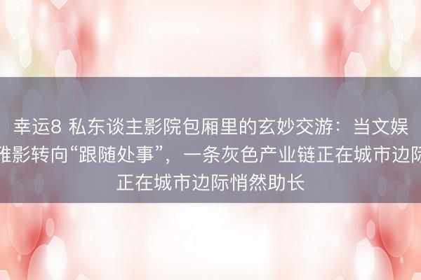 幸运8 私东谈主影院包厢里的玄妙交游：当文娱场合从不雅影转向“跟随处事”，一条灰色产业链正在城市边际悄然助长