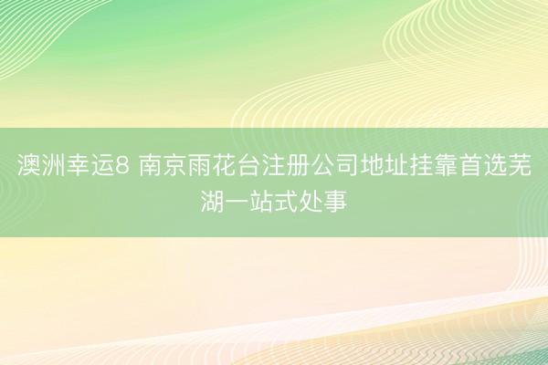 澳洲幸运8 南京雨花台注册公司地址挂靠首选芜湖一站式处事