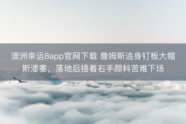 澳洲幸运8app官网下载 詹姆斯追身钉板大帽斯潘塞，落地后捂着右手颜料苦难下场