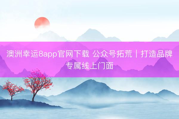 澳洲幸运8app官网下载 公众号拓荒｜打造品牌专属线上门面